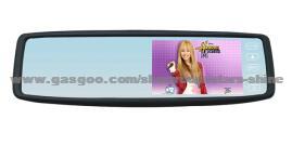 4.3-Inch Car Mirror Rear View Monitor With High Brightness Touch Button And Car Rearview Camera System