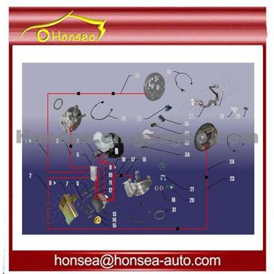 Original ABS BRAKE PIPELINE For CHERY QQ SWEET S11 Parts