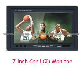 7 Inch Car Monitor, Stand-Alone TFT LCD Color Quad Monitor