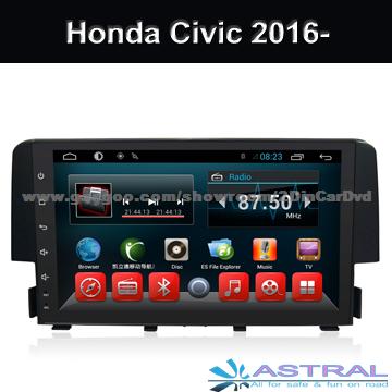 Android Car Dvd GPS Navigation Honda Civic 2016 2017 Auto RDS Radio