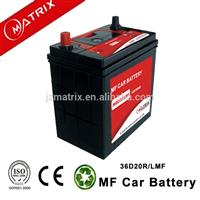China Factory Matrix 12V 36AH NS40 MF Car Battery wholesale price