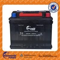 Maintenance free car starting battery 12v62ah DIN standard factory pirce for sale