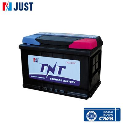 Hot sale TNT MF58043 12V 80Ah rc auto car battery from china