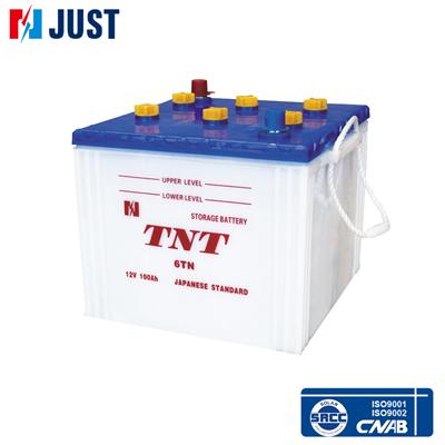 Top selling 12v 6TN 100AH JIS standard dry charged car battery