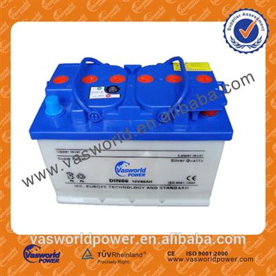 Lead battery DIN66 12v 66ah scrap dry batteries automobile batteries