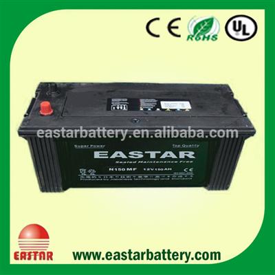 Manufacturing N150 Maintenance free car battery price 12v 150ah auto battery