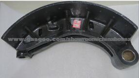 Nissan Oil Brake Shoe 220 Mm 30 Holes Q235 Material Iron Casting Type For Japan Truck Trailer