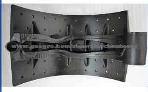 Iron Qt450 Material Air Brake Shoe Hino Shoe Brake 220mm 24 Holes