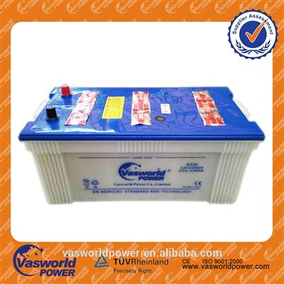 N190 12v 190ah heavy duty truck battery 24v Vasworld power brand