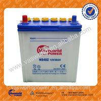 dry cell lead acid batteries 12v 36ah NS40 dry charged car battery