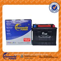 DIN standard automotive battery12 v 62ah maintenance free car battery
