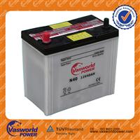 car batteries import china 12v 40ah n40 dry charged car battery pack
