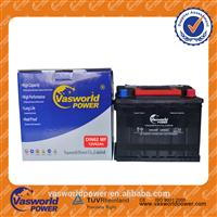High performance car battery price DIN62MF 12v 62ah maintenance free battery