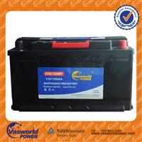 Good quality 12v 100ah mf auto battery brand names for vehicle starting