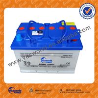 Professionally Manufacturing DIN standard 12V 66AH Lead Acid Dry Charged Starter Auto battery 12V88AH