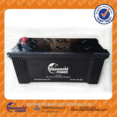 High performance 170ah 12 volts mf battery sealed type car battery cover