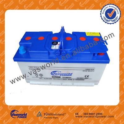 DIN88 Lead aicd 88ah Dry charged battery samll size battery 12v high quality