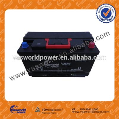 fatory manufacture high quality hot sale cheap price fast delivery rechargeable lead acid DIN MF12v 88ah automobile battery