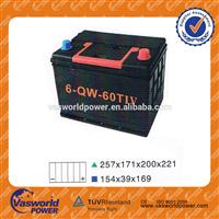 factory hot sale high quality automobile battery 12v 60ah auto car battery for starting with fast low price and CE