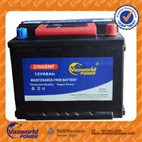 Factory Supplied Top DIN68MF 12V68AH Sealed MF Car Battery 56818MF