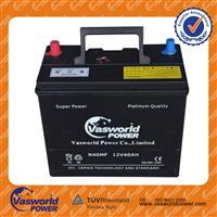 vasworld power JIS 40ah car battery brand names MF N40 best quality