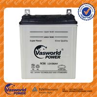 Dry charged 12V 6AH auto car battery Vasworldpower automobile battery