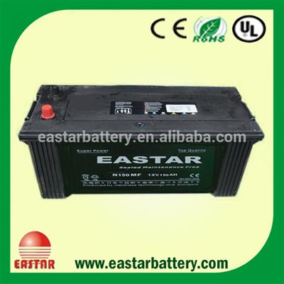 Standard N150 Auto battery 12v 150ah dry charged battery manufacturer