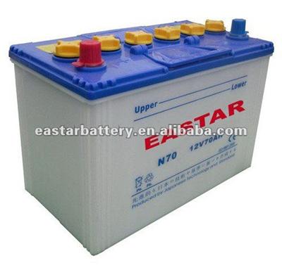 automatic battery charger Dry Charged Car battery With DIN / JIS Standard