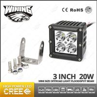 20W 3 Inch LED Work Light Bar Offroad Spot For Jeep Wrangler JK ATV LED Truck Driving Light 20W Off Road Led Light Cube Pod Led