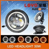 7 inch led headlight for jeep wrangler, round 4x4 led headlight 7" for Jeep offroad