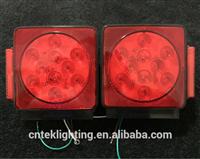 PC Lens best quality Square LED Truck Tail Light