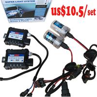 $10.5/set hot sale!!! H4, H7, H8, H11, 9005, 9006,9004, 9007, H13, Hid xenon kit,35w/55w fast bright xenon slim ballast hid kit