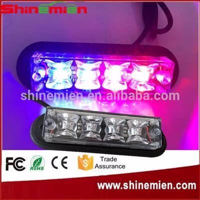 LED Grill Light New Optic LED Emergency police super bright DC12-24V Red&Blue LED surface mount Warning Flashing Light
