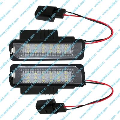 18SMD LED License Plate Light For VW GOLF/PASSAT/POLO/PHAETON /SCIROCCO