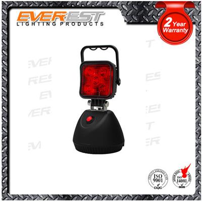 Waterproof Emergency function Auto Flashing LED Work light red, 2 In 1 Led rechargeable work light with Magnetic base