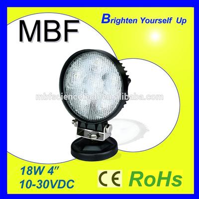 18W Round LED Work Light Car LED Lamp Truck LED Light