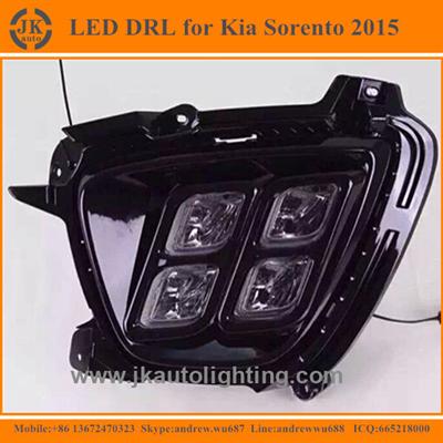 New Arrival 4-Eye LED DRL Fog Lights for Kia Sorento High Quality LED Daytime Running Light for Kia Sorento 2015