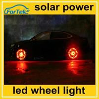 fashionable solar power car led wheel light RGB