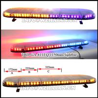 Emergency warning police slim led lightbar with amber and purple led light TBD-GA-811EQ