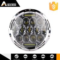 2015 Newest Auto Round 7 Inch Led Headlight For Jeep Wrangler 75w 12v 24v