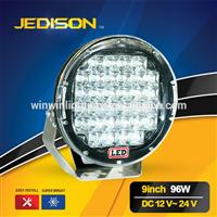 9 inch Round led headlight 12V 24V led Track Spot Flood light 96W LED Driving Light