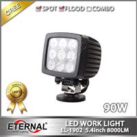 5.4in high power 90W led work light heavy duty mining truck excavator agriculture equipment driving lamp