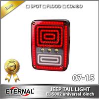 4x4 offroad Jeep Wranger JK SKU 07-15 multi-functions LED tail light amber red white lamp