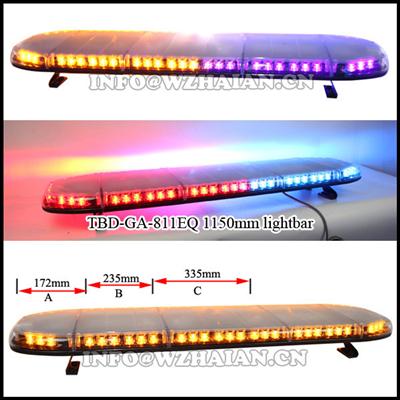 Emergency warning police slim led lightbar with amber and purple led light TBD-GA-811EQ