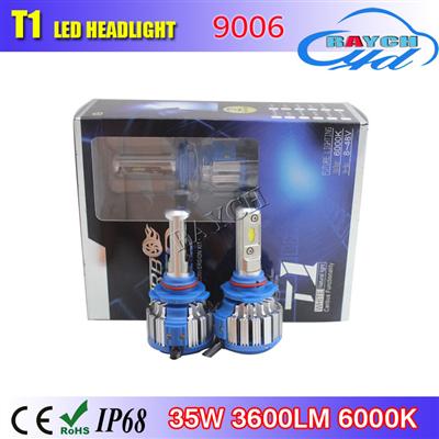 T1 70W 7200LM CREEs LED Headlight Kit Light Bulbs 6000K White High Power 9006 HB4