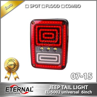 4x4 offroad Jeep Wranger JK SKU 07-15 multi-functions LED tail light amber red white lamp