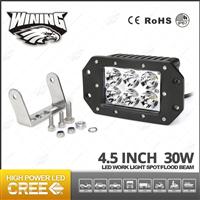 New Design! 4.5" Led Flush Mount Work Light 30W Led Pods Light For Truck
