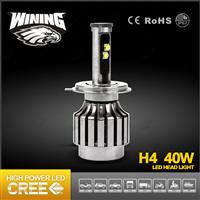 China Wholesale High Low 40w Led Motorcycle Headlight , Best Selling H4 Motorcycle Led Headlight