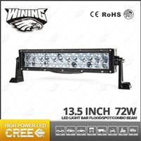 2015 New 13.5 inch 4D Light Bar China Factory 72w Led Light Bar