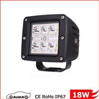 3 Inch Truck Offroad Amber 18W Auto LED Work Light